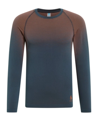 Ondershirt Odlo Men Bl Top Crew Neck L/S Performance Light Eco India Ink