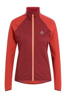 Jacke Odlo Zeroweight Warm Hybrid Damen Cinnabar Spiced Apple