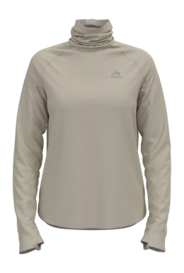 Long Sleeve Shirt Odlo Women Essential Mid Layer Thermal Silver Cloud Melange
