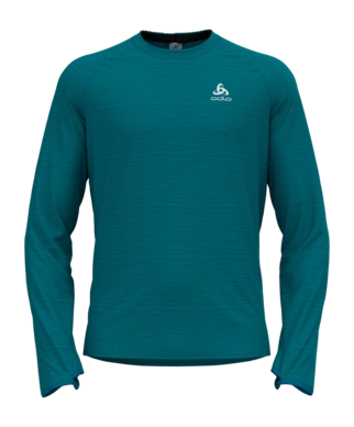 Longsleeve Odlo Men Mid Layer Essential Thermal Saxony Blue Melange