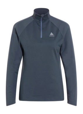 T-shirt Manches Longues Odlo Femme Mid Layer 1/2 Zip Essential Ceramiwarm India Ink