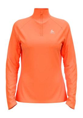 Langarmshirt Odlo Mid Layer 1/2 Reißverschluss Essential Ceramiwarm Damen Live Wire