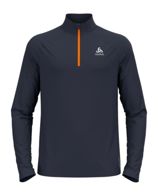 Longsleeve Odlo Men Mid Layer 1/2 Zip Essential Ceramiwarm India Ink