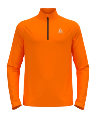 Longsleeve Odlo Men Mid Layer 1/2 Zip Essential Ceramiwarm Oriole