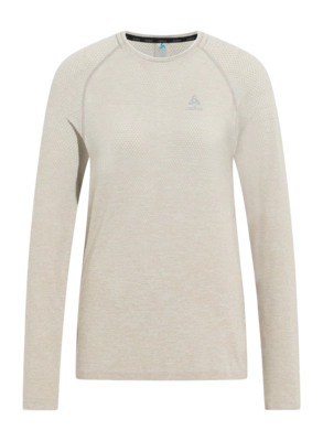 T-Shirt Odlo Women Crew Neck L/S Essential Seamless Silver Cloud Melange