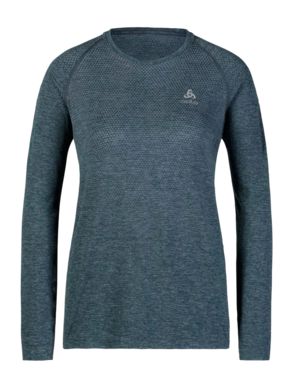 Long Sleeve Shirt Odlo Women Crew Neck L/S Essential Seamless India Ink Melange