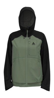 Jas Odlo Women Hardshell Ascent 3L Waterproof Matte Green Black