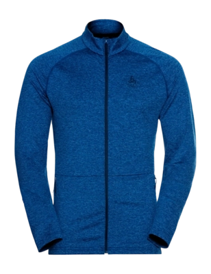 Longsleeve Odlo Men Mid Layer Full Zip Sesvenna Estate Blue Melange