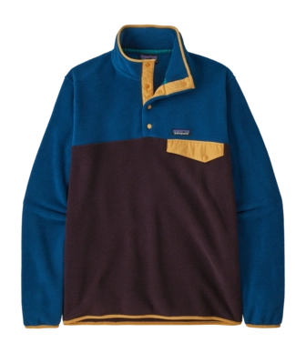 Pull Patagonia Homme Lightweight Synchilla Snap-T Obsidian Plum