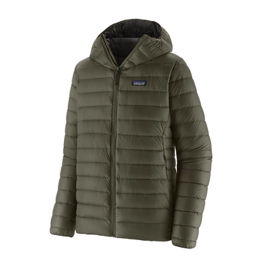 Impermèable Patagonia pour hommes avec capuche en duvet, couleur vert bassin