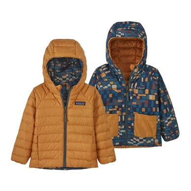 Jacke Patagonia Reversible Down Sweater Hoody Baby Multicolor