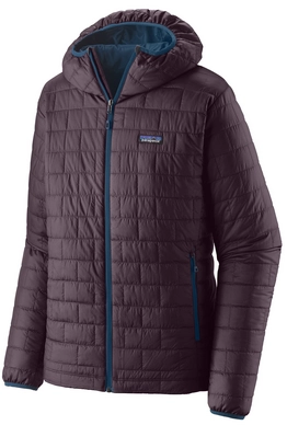 Patagonia men's nano puff clearance hooded jacket