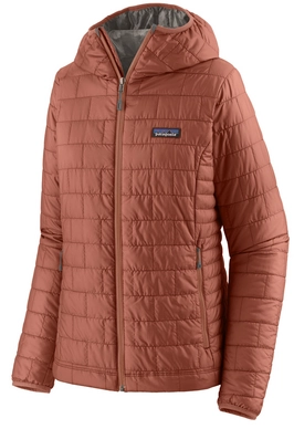 Jacket Patagonia Women's Nano Puff Hoody Burl Red