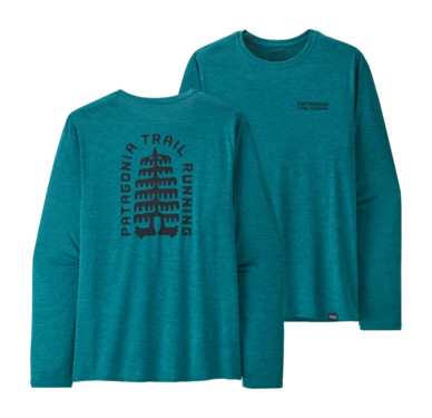 T-shirt Manches Longues Patagonia Homme Capilene Cool Daily Graphic Shirt Lands Belay Blue X-Dye