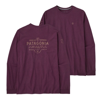 Longsleeve Patagonia Forge Mark Responsibili-Tee Herren Night Plum