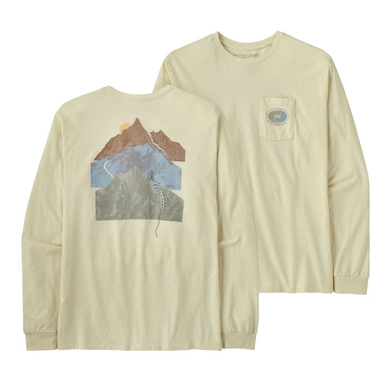 Long Sleeve T-Shirt Patagonia Women How To Slide Responsibili-Tee Birch White