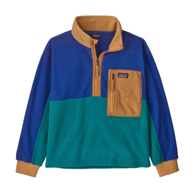 Pull Patagonia Enfant Microdini 1/2 Zip Belay Blue