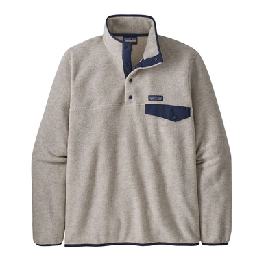 Pull Patagonia Homme Lightweight Synchilla Snap-T Pullover Oatmeal Heather
