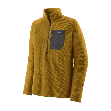 Pull Patagonia Homme R1 Air Zip Neck Cosmic Gold