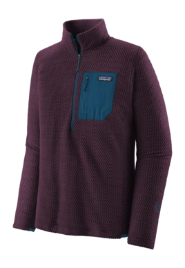 Trui Patagonia Men R1 Air Zip Neck Obsidian Plum