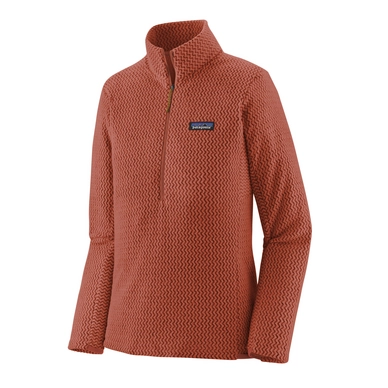 Pull Patagonia Femme R1 Air Zip Neck Burl Red