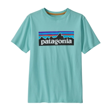 T-Shirt Patagonia Enfant Regenerative Organic Certified Cotton P-6 Logo T-Shirt Skiff Blue