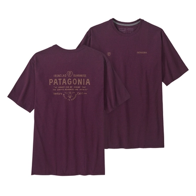 T-shirt Patagonia Hommes Forge Mark Responsibili-Tee Night Plum