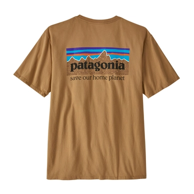 T-Shirt Patagonia Men P-6 Mission Organic T-Shirt Grayling Brown