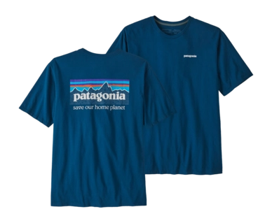 T-Shirt Patagonia Homme P-6 Mission T-Shirt Organique Lagom Blue