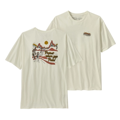 T-Shirt Patagonia Men's Protect Pedal Organic Birch White 24