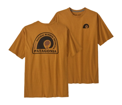 T-Shirt Patagonia Men Rubber Tree Mark Responsibili-Tee Dried Mango