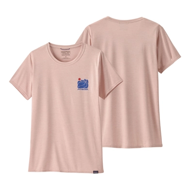 T-Shirt Patagonia Femme Capilene Cool Daily Graphic Shirt Waters Cozy Peach X-Dye