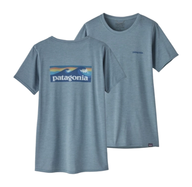 T-Shirt Patagonia Femme Capilene Cool Daily Graphic Shirt Waters Light Plume Grey X-Dye