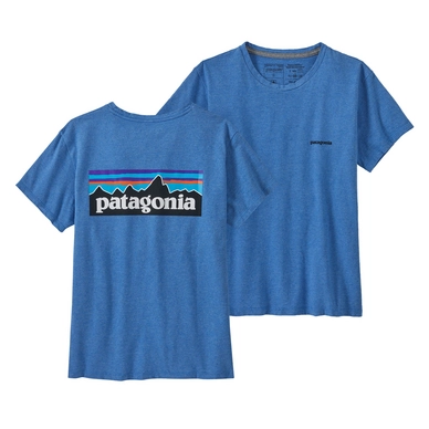T-shirt Patagonia Femme P-6 Logo Responsibili-Tee Blue Bird