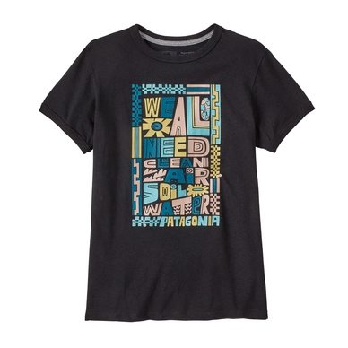 T-shirt Patagonia Femme We All Need Ringer Responsibili-Tee Ink Black