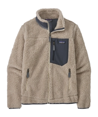 Sweatjacke Patagonia Classic Retro-X Jacket Natural/Smolder Blue