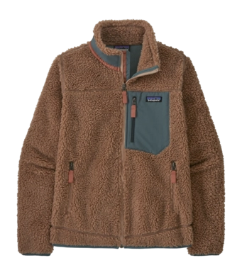Gilet Patagonia Femme Classic Retro-X Jacket Pampas Tan/Nouveau Green