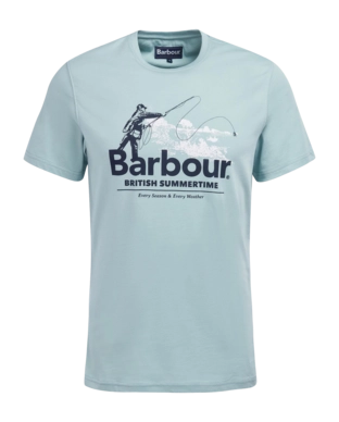 T-Shirt Barbour Men's Cast Tee Blue Chalk