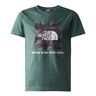 T-Shirt The North Face Boys S/S Redbox Tee Dark Sage Asphalt Grey