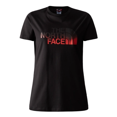 T-Shirt The North Face Women's S/S Easy Tee TNF Black Fiery Red Dip