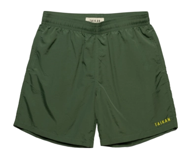 Taikan Men Nylon Forest Green Shorts