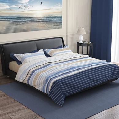 Dekbedovertrek Romanette Donnie Coastal Blue Katoen