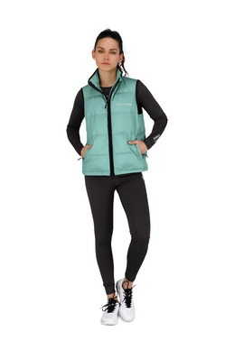 8---13579-Women Padded Gilet-Green-8