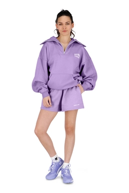 10---13581-Women Half Zip Sweater-Light Purple-9
