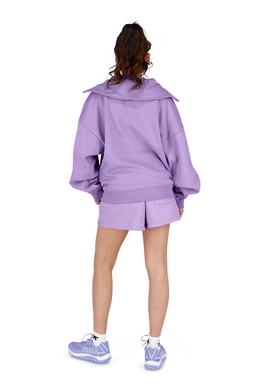 3---13581-Women Half Zip Sweater-Light Purple-10