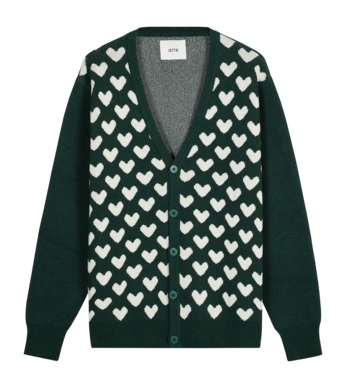 Cardigan Arte Antwerp Men Kyle Heart Green