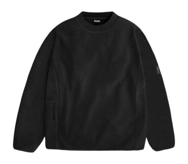 Trui Rains Unisex Fleece Crew Neck T1 Black