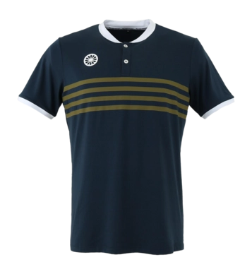 Tennispolo The Indian Maharadja Men Kadiri Striped Button Navy