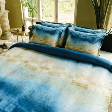 Dekbedovertrek Kayori Etsu Blauw Satijn