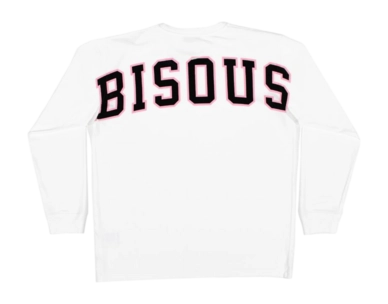 Long Sleeve T-Shirt Bisous Men College White '24